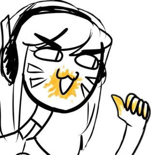 😼 a2264e4b D.Va Overwatch D.Va, 오버워치, 비디오 게임, 캐릭터, 게이머, 블리자드 telegram sticker