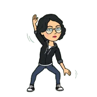 💃 af576cf0 Bitmoji, 头像, 卡通, 人物, 女性, 姿势 telegram sticker