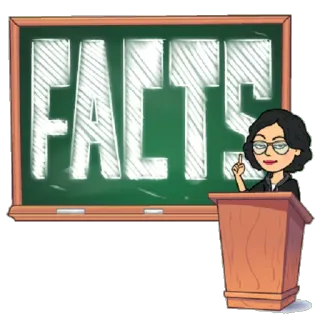 😎 dfe66871 FACTS 事实, 教育, 演示, 知识, 老师 telegram sticker