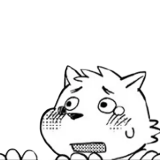 😭 919f4ab9 animal, gato, lindo, triste, dibujos animados telegram sticker