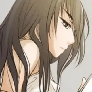 🍙 72852c3d Anime, Ragazza, Ritratto, Donna, Arte digitale, Cartone animato whatsapp sticker