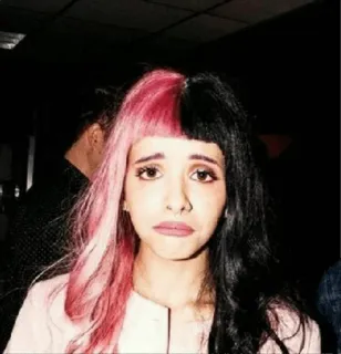 😥 8e0000fd Melanie Martinez Melanie Martinez, Crybaby, Cantora, Pop, Alternativa, Música telegram sticker