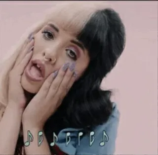 🐰 c24cc92c Melanie Martinez cantor, pop, música, músico, retrato telegram sticker