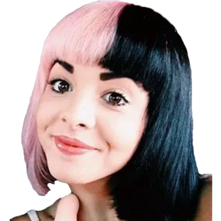 👀 12191d7e Melanie Martinez cantante, celebrità, persona, ritratto, pollice in su telegram sticker