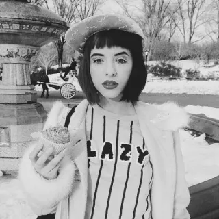 ▪️ 24f01737 LAZY melanie martinez, cupcake, lazy, celebrity, fashion, winter telegram sticker
