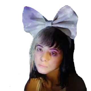 😔 0473f754 donna, fiocco, ritratto, ragazza, capelli, cerchietto telegram sticker