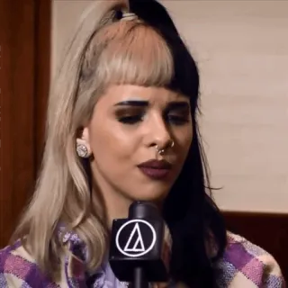 😐 83c55607 Melanie Martinez singer, musician, celebrity, portrait, Melanie Martinez telegram sticker