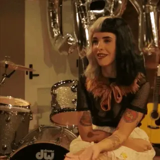 😐 9869dc55 Melanie Martinez musician, singer, celebrity, portrait telegram sticker