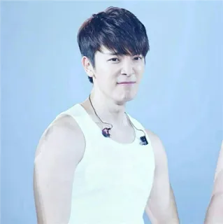 😠 6c1b76c7 남자, 탱크탑, 한국인, 남성, 인물사진 telegram sticker