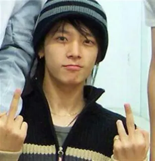 🖕 d43ed44c 가운데 손가락, 모욕적, 제스처, 무례한, 십대, 청소년 telegram sticker