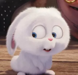 🥲 44b20159 Snowball The Secret Life of Pets bola de neve, coelhinho, coelho, fofo, animal de estimação, animal, desenho animado telegram sticker