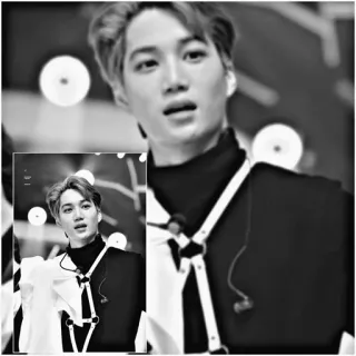☠ 4efd2804 Kai kpop, cantante, artista, música, idol, Kai, Exo whatsapp sticker