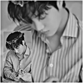 ☠ f54f43a9 hombre, escala de grises, retrato, persona whatsapp sticker