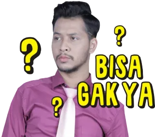 🤔 3d16ba5b BISA GAK YA 質問, 疑問, 熟考, 思考, インドネシア, 不明 telegram sticker