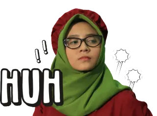 😡 edf1148f HUH 女性, 表情, え？, 質問, 混乱, イスラム教徒 telegram sticker