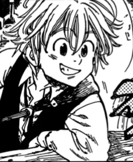 😃 06837ce6 Meliodas The Seven Deadly Sins 애니메이션, 만화, 일곱 개의 대죄, 멜리오다스, 악마 telegram sticker