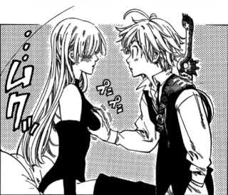 Meliodas' emotions pack telegram stickers