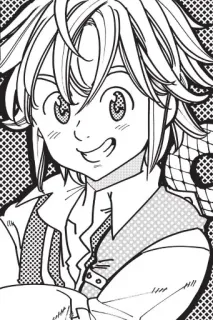 😃 866e911e Meliodas Seven Deadly Sins 애니메이션, 만화, 멜리오다스, 일곱 개의 대죄, 캐릭터, 스티커, 아트 telegram sticker