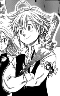 🙂 cbec3779 Meliodas Seven Deadly Sins 애니메이션, 만화, 일곱 개의 대죄, 판타지, 검, 멜리오다스 telegram sticker