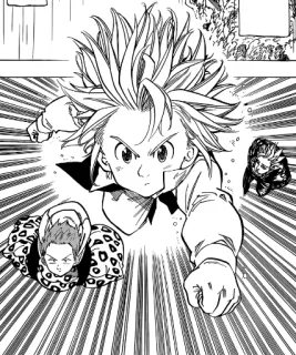 😠 ecedf348 Meliodas Seven Deadly Sins 애니메이션, 만화, 판타지, 액션, 모험 telegram sticker