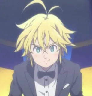 😄 62142fab Meliodas Seven Deadly Sins 动漫, 梅利奥达斯, 七大罪, 角色, 漫画 telegram sticker