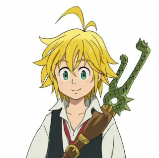 😄 697d1174 Meliodas Seven Deadly Sins 动漫, 七大罪, 梅利奥达斯, 角色, 动画 telegram sticker