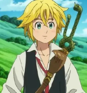 😊 762e102d Meliodas Seven Deadly Sins 动漫, 梅利奥达斯, 七大罪, 动漫角色, 奇幻 telegram sticker