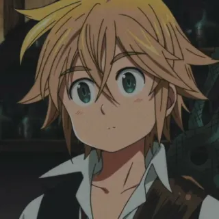 😞 91b8cd1a Meliodas The Seven Deadly Sins 动漫, 梅利奥达斯, 七大罪, 奇幻, 角色 telegram sticker