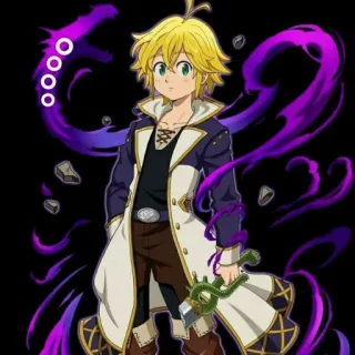 😎 ad53946b Meliodas The Seven Deadly Sins 梅利奥达斯, 动漫, 七大罪, 漫画, 恶魔, 角色 telegram sticker