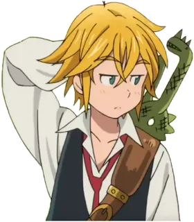 😳 3937a046 Meliodas Seven Deadly Sins Anime, Personaggio, Spada, Bionda, Meliodas telegram sticker