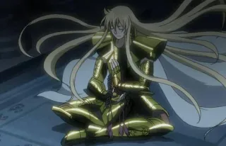 💆‍♂ 106011df Anime, Charakter, Rüstung, Sitzend, Blonde Haare telegram sticker