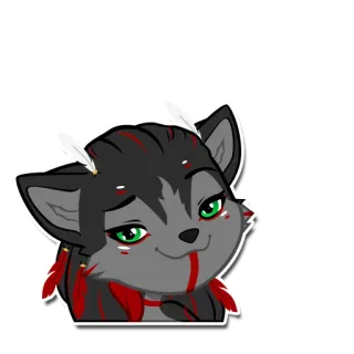 😏 043f86b9 Lupo, Antropomorfo, Nativo americano, Animale, Furry, Cartone animato whatsapp sticker