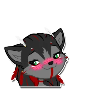 ☺️ 406e5c22 Lupo, Cartone animato, Animale, Carino, Peloso, Antropomorfo whatsapp sticker