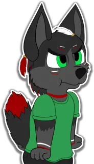 😠 6acdb44c Lupo, Furry, Cartone animato, Animale, Personaggio, Antropomorfo, Illustrazione whatsapp sticker