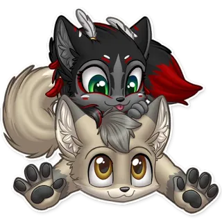 💑 0f0be8de Фурри, Животное, Мультфильм, Персонаж, Каваий, Милый, Питомец telegram sticker