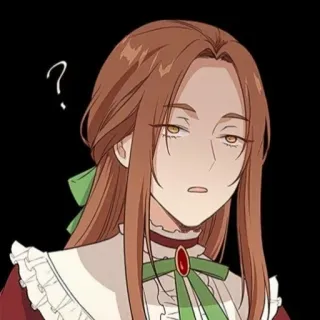 👗 28ec5abd kreskówka, kobieta, pytanie, wyraz, anime, manga telegram sticker