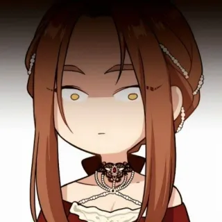 ☠ 3b5e37dc kreskówka, kobieta, portret, postać, anime telegram sticker