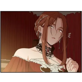 ☠ 702a7375 kobieta, sukienka, postać, kreskówka, manga, ilustracja, portret telegram sticker