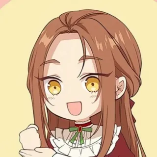 ☠ f86e4955 Kreskówka, Kobieta, Chibi, Słodkie, Postać telegram sticker