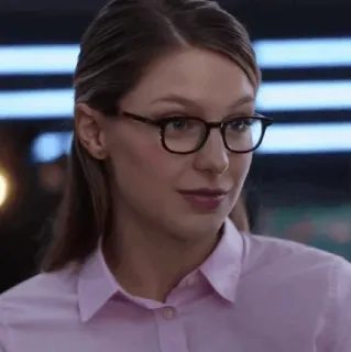 ✨ 4fc5a3a1 Kara Danvers Supergirl ผู้หญิง, แว่นตา, ภาพเหมือน, รายการทีวี, ซูเปอร์ฮีโร่, ผู้หญิง telegram sticker