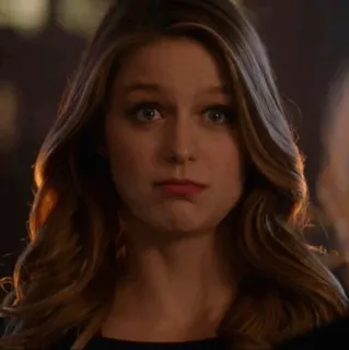 ✨ 79a38664 Supergirl ซูเปอร์เกิร์ล, ดีซีคอมมิกส์, เมลิสสา บีนอยส์, ซูเปอร์ฮีโร่, ภาพเหมือน telegram sticker