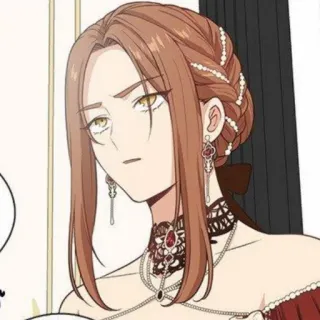 👾 6ca477b4 kobieta, kreskówka, portret, twarz, ilustracja, kobieca telegram sticker