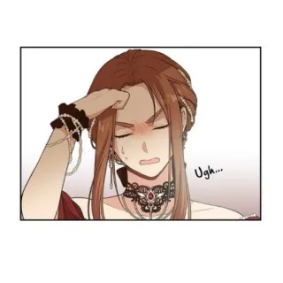 👾 e495d7b8 Ugh... frustracja, irytacja, wyczerpanie, ekspresja, dyskomfort, kreskówka telegram sticker