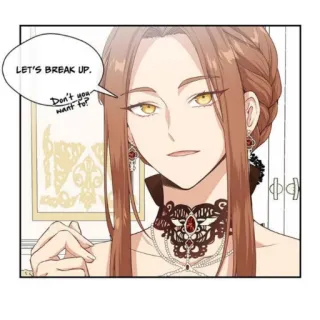 👾 fbd8e044 LET'S BREAK UP. kobieta, rozstanie, rozmowa, manga, osoba, twarz telegram sticker