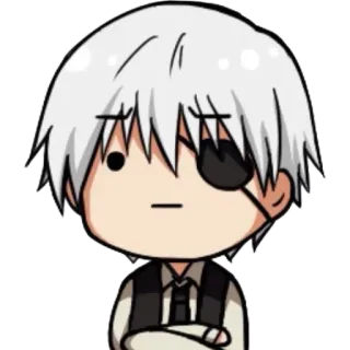 😐 2dec8b2d Ken Kaneki Tokyo Ghoul Anime, Manga, Kaneki Ken, Tokyo Ghoul, Chibi, Personaje telegram sticker