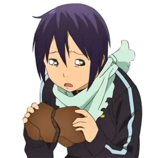 😢 359f8f28 Yato Noragami Anime, Noragami, Yato, Manga, Triste, Personaje, Ilustración telegram sticker