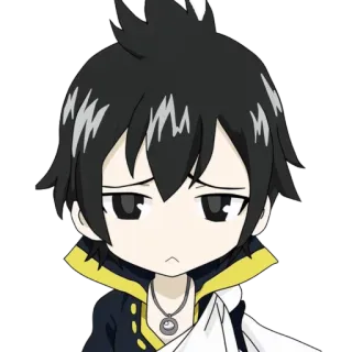 😞 3f6e1717 Zeref Dragneel Fairy Tail Anime, Manga, Zeref, Fairy Tail, Personaje telegram sticker