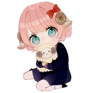 ✨ 585282ec Anya Forger Spy x Family anime, chica, oveja, lindo, Spy x Family, Anya Forger, dibujos animados telegram sticker