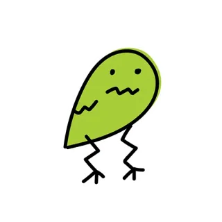 🫥 b7ab88b1 緑, キャラクター, アニメ, シンプル, 面白い telegram sticker