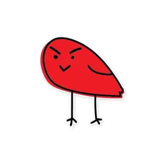 Птица-меломан telegram stickers